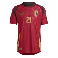 Belgien Timothy Castagne #21 Fußballbekleidung Heimtrikot EM 2024 Kurzarm